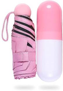 YIXTY Capsule Case Travel Umbrella | UV & Rain Protection | Man, Woman & Child -1Pc Umbrella