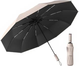 Star Work Automatic Open, Large Size Foldable Umbrella with Travel Cover (Round Handle) Umbrella