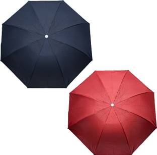 Bizarro.in Solid Color Light Weight Durable Compact Foldable Outdoor Umbrella Combo For All Umbrella