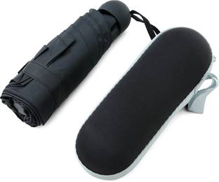 ABSORBIA 5 fold Double Layer Folding Portable Umbrella| Black colour pen Diameter 97CM Umbrella