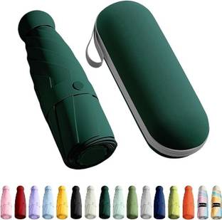 SENTROLITE Mini Pocket Umbrella with Case (Manual Open) 6 Frame Use in Rain&Summer Umbrella Umbrella