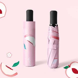 KEKEMI 3 Fold Fruit Manual Sun & Rain Umbrella