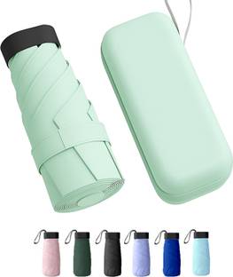Dexter Travel Mini UV Protection Manual Open 6 Ribs Sun & Rain, with Case Umbrella