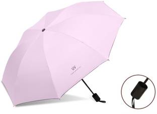 KEKEMI 3 Fold Automatic Plain Umbrella