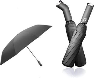 onpoint 3 Folding Umbrella with Led Light Handle Auto Open & Close Waterproof, Windproof Umbrella