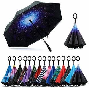 Kuvadiya Sales Double Wind Proof C Shape Folding Sun Rain UV Protection Mini Umbrella for Outdoor Activities Ideal for Women and Men Umbrella (Multicolor) Umbrella