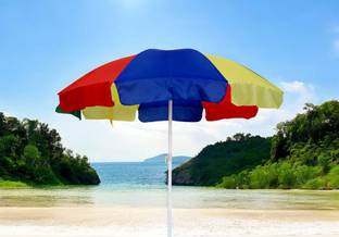 BLUEBUDS 42in/7ft Outdoor Garden Big Size Umbrella Without Stand For Hotels Beach Shop Umbrella