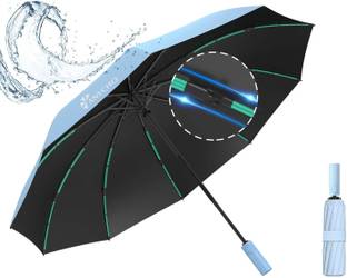Anycho 3 Fold Umbrella- Automatic Umbrella with Sturdy Ribs for Rainy Umbrella