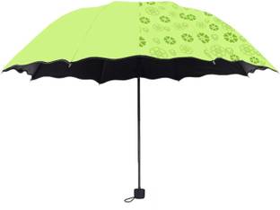 Adorazone UV-Rays Safe 23" Large Size 3-Fold Umbrella, Magic Umbrella For Rain & Sun Umbrella