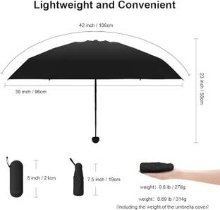 Owme UV Protection Coated with 3 Fold Auto Chatri for Monsoon & Summer Umbrella