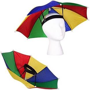timecarry Rainbow Umbrella Hat Hands free Z6 Umbrella