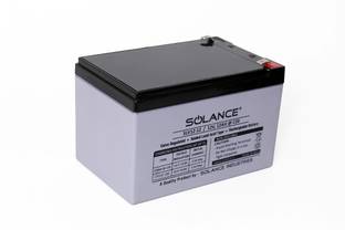 Solance 12V 12AH SMF Battery for Use in UPS/Solar and More Instruments (Black). Gel Solar Battery
