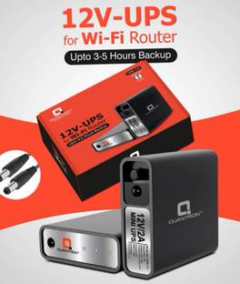 Quantron QPB-773, 12 V-UPS FOR Wi-Fi ROUTER UP TO 3-5 HOURSE BACKUP ROUTER. Mesh Router 0 GHz 1000 Mbp...