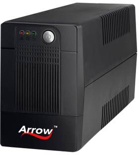 Arrowpowertech 600VA Line Interactive UPS for Personal Computers , Desktop PCs, Lap 600VA Line Interactive UPS for Personal Computers , Desktop PCs, Laptops, Routers, Networking Devices and Gaming Consoles 230 V Line-interactive Tower Model UPS with Overload Protection 3 Outlet Plugs