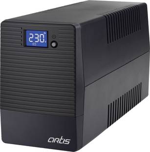 artis Powersafe 600VA LCD 230 V Line-interactive Tower Model UPS with Overload Protection with Digital Display 3 Outlet Plugs