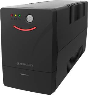 ZEBRONICS MLS755 Line interactive UPS System, 600VA / 360W, Microcontroller Based ZEB-MLS755 230 V Line-interactive Rack-mount Model UPS with Overload Protection 3 Outlet Plugs
