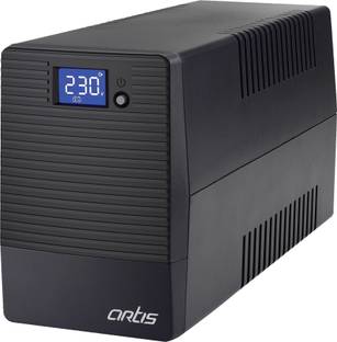 artis Powersafe 600VA LCD 230 V Line-interactive Tower Model UPS with Overload Protection with Digital Display 3 Outlet Plugs