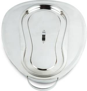 AKI Stainless Steel Bed Pan Easy to Clean For Bedridden, Adult Patient Urine Pot
