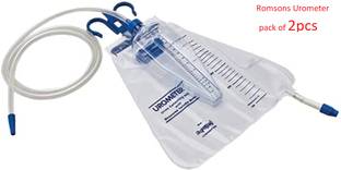 Ashni Romsons Urometer For Measuring Urine Collecting Bag 2000ml Sterile Pack of 2 Urometer