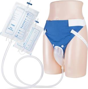 RAJry Blue Cloth Reusable Male Urine Bag 2000 Ml+1000 Ml Urine Pot