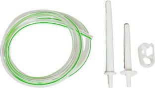 LISAMED Enema Kit Tube, 1.5 Metre Silicone Tube, 2 Nozzles with Water Flow Control Clamp Urine Pot