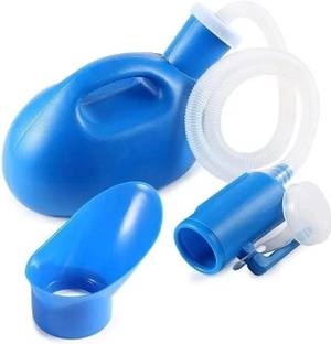 MEXPLE UroMaX2 Urinal Bottle Kit Men & Women, 2000ml, Blue Urine Pot