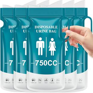 MAYCREATE Portable Urinal for Men Disposable Urine Bags with Handle for Travel Camping Urine Pot