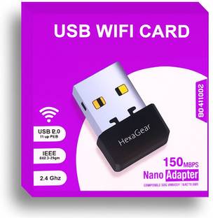 HexaGear High Gain Antenna WiFi Adapter for Laptop PC and Wireless Computer Network USB Adapter