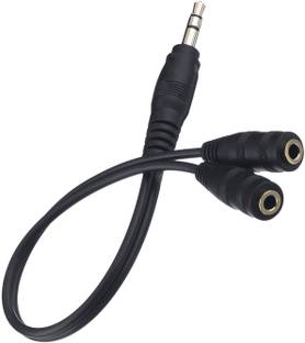 देवभूमि DB-3.5mm Jack 1 Male to 2 Female Stereo Headphone USB एडाप्टर