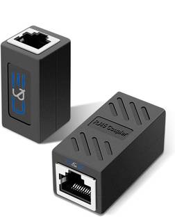 C&E "RJ45 Coupler Ethernet Extender, in-Line Female to Female Cat6e/Cat6/Cat5e " USB Adapter