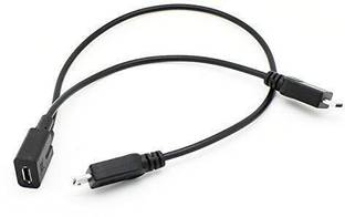 TECHGEAR MICRO USB Female TO 2 PORT MicroUSB Male Dual SPLITTER Cable Adaptor Converter USB Adapter