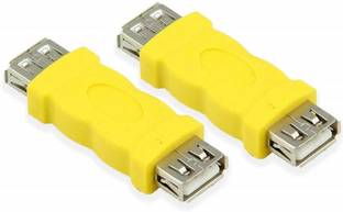 fdealz Reversible USB 2.0 0.02 m 2 Pieces of USB 2.0 Female to Female Coupler Extension Adapter , USB Female to USB Female Coupler