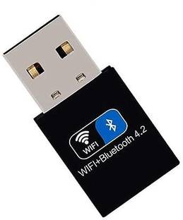 RuhZa Wireless Dongle 2 in 1 USB 4.2 Bluetooth WiFi Adapter 150Mbps Network USB Adapter