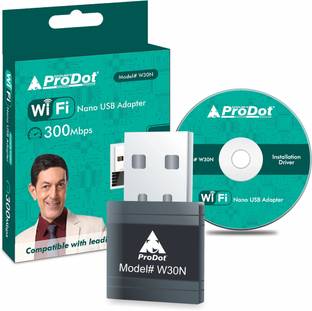 PRODOT 300Mbps 2.4GHz USB WiFi Adapter, Nano WiFi Dongle USB Adapter