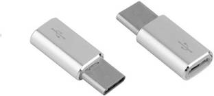 APNA KANHA Pack Of 2 Type C Charging OTG Pin Convector from V8 Cable USB Adapter