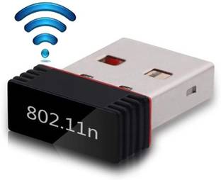 VOOCME High Speed Long Range Nano WiFi Dongle, Connector, Receiver 802.11B/G/N Wireless LAN Network Card External for PC Desktop Laptop USB Adapter... लैपटॉप एक्सेसरी