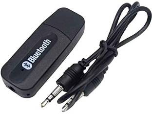 WEFLY Car Bluetooth Device with Adapter Dongle, Audio Receiver, USB Cable Black USB Adapter