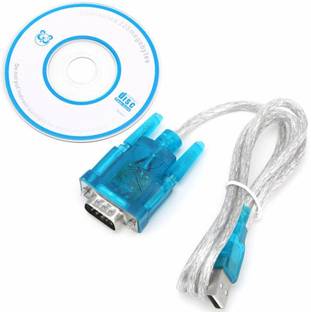 TERABYTE Reversible USB 2.0 1 m USB to RS-232 Cable Adapter/USB to RS232 Serial Cable Converter Adapter / RS232 Serial 9 Pin