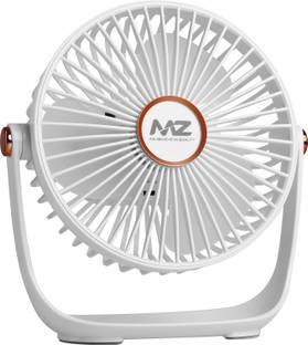 MZ F56 (RECHARGEABLE PORTABLE USB FAN) 5 Speed Mode High Speed with LED Light 4 Hours Operating Time w...