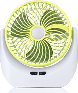 Ampeva High-Speed 4000mAh Rechargeable Table Fan with LED Light, Portable Fan, USB Fan, USB Battery Po...