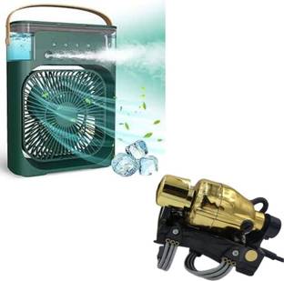 Raptas Floating Action Instant Relief Massager Combo C123 - Portable Air Cooler Fan LED Lighting & Professional Powerful USB Air Cooler