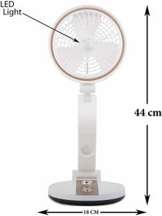 Keekos Rechargeable Folding Fan with LED light , USB , Led Light Folding Rechargeable Fan With Powerful LED Light And Multifunction Foldable Rechargeable Fan