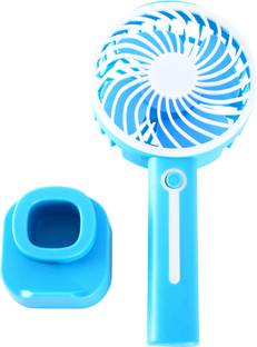 MZ K5 (PORTABLE RECHARGEABLE USB FAN) 3 Speed Mode High Speed with 1200mAh Battery K5 Mobile Stand USB...