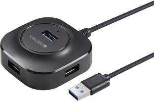 ZEBRONICS Zeb -400HB 400HB, 4 Ports, USB 3.0, Transfer Speeds Upto 5 Gbps, Compact Design, Micro USB USB Hub