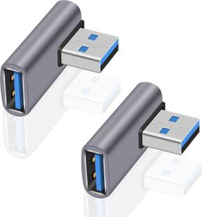RuhZa USB 3.0 Adapter 90 Degree, 10Gbps USB 3.0 Extension Cable Adapter USB A Male to USB A Female Adapter USB Cable