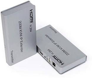VOOCME HDMI Extender 200M HDMI KVM Extender Over Enthernet via Single cat5e/6/7 200M HDMI KVM Over IP Extender Full HD 1080P HDMI Connector
