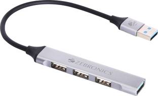ZEBRONICS ZEB-200HB Zeb 200HB USB 3, 4 Port hub with HiSpeed Data Transfer,15cm Cable PlugPlay Usage USB Hub