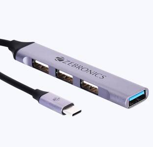ZEBRONICS 4 in 1 USB Type C Multiport Adapter ZEB TA200U USB Hub