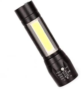 TechBox USB TORCH 4 LED COB Mini Flashlights Bright USB light with keychain Torch Led Light