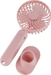 MZ S9 (PORTABLE RECHARGEABLE USB FAN) 3 Speed Mode High Speed with 1200mAh Battery S9 Mobile Stand USB...